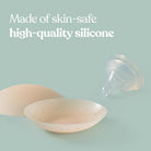 HSIA Breathable Non-Adhesive Reusable Washable Silicone Nipple Pasties Breasts Covers - HSIA