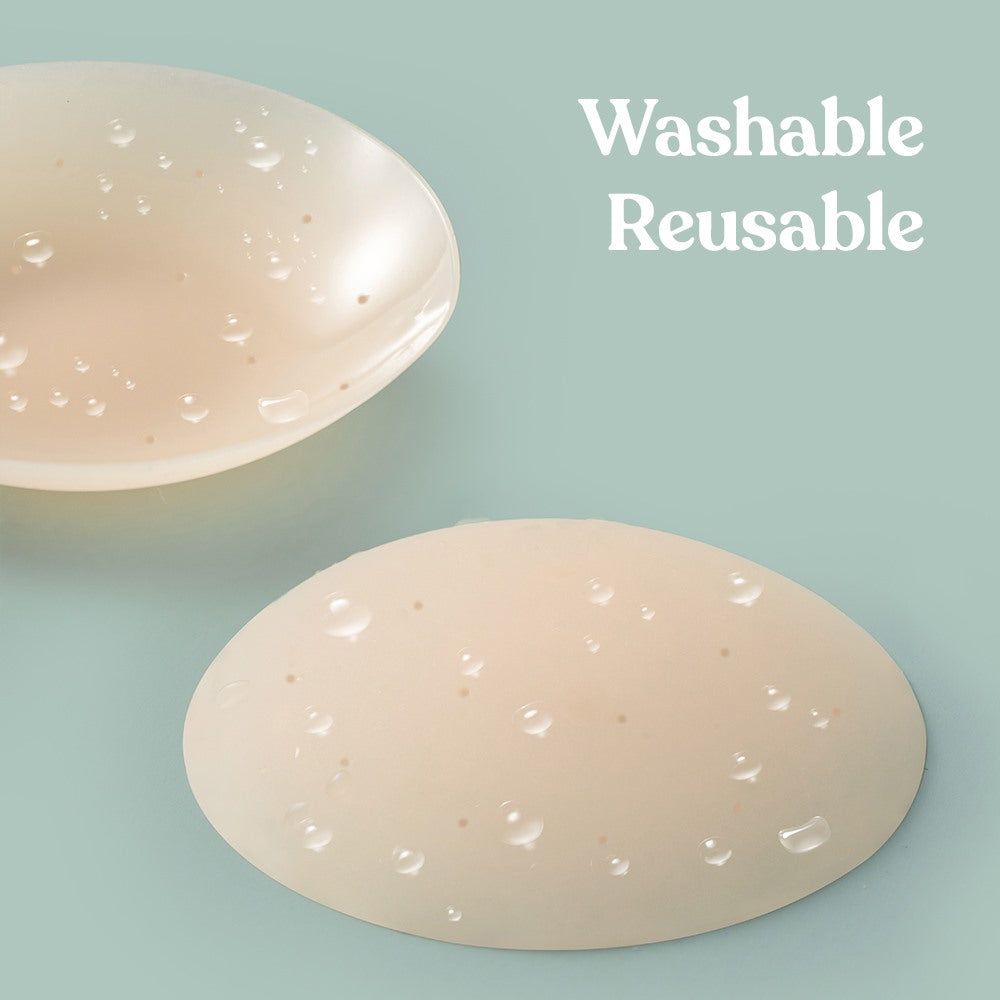 HSIA Breathable Non-Adhesive Reusable Washable Silicone Nipple Pasties Breasts Covers - HSIA