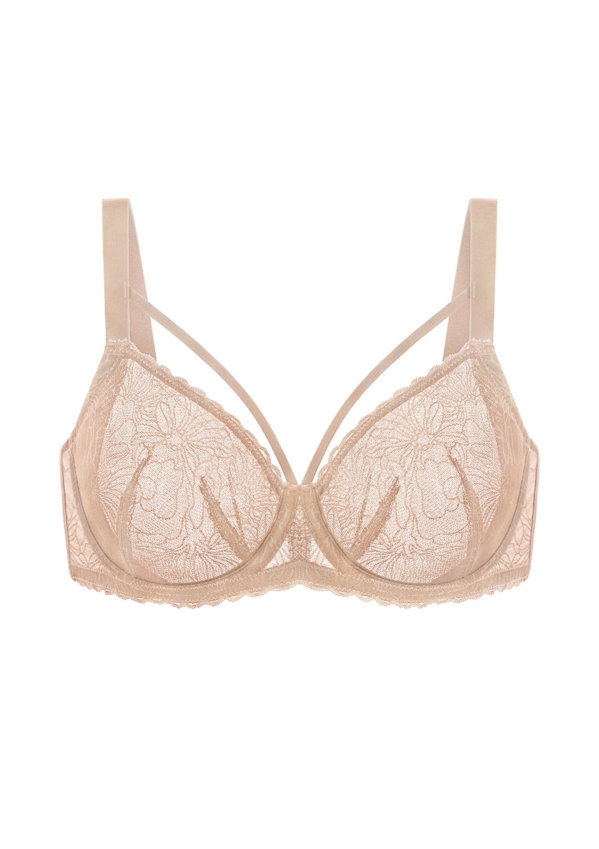 HSIA Penumbra Floralette Unlined Strappy Lace Uderwire Bra - HSIA