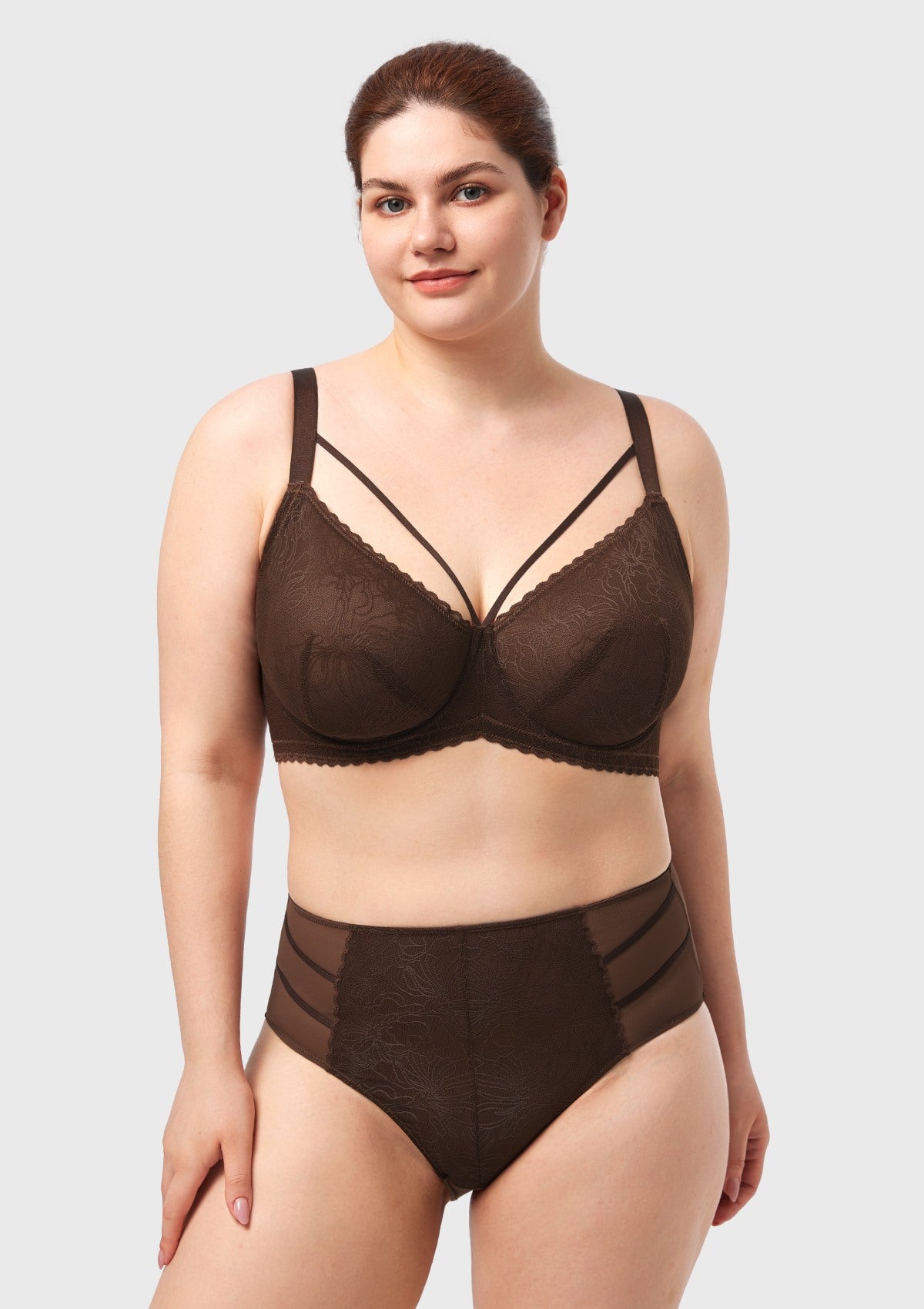 HSIA Penumbra Floralette Unlined Strappy Lace Uderwire Bra - HSIA