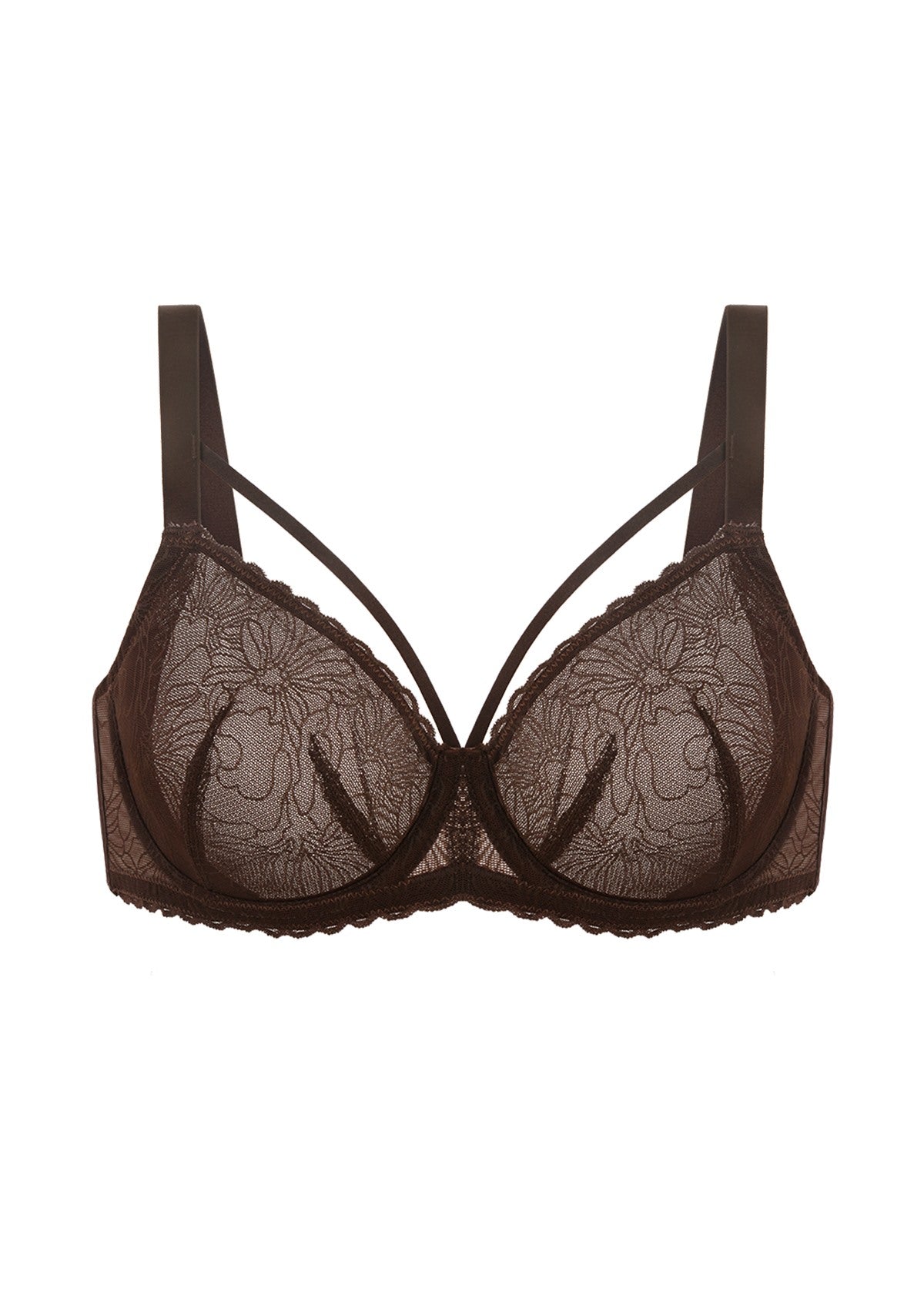 HSIA Penumbra Floralette Unlined Strappy Lace Uderwire Bra - HSIA