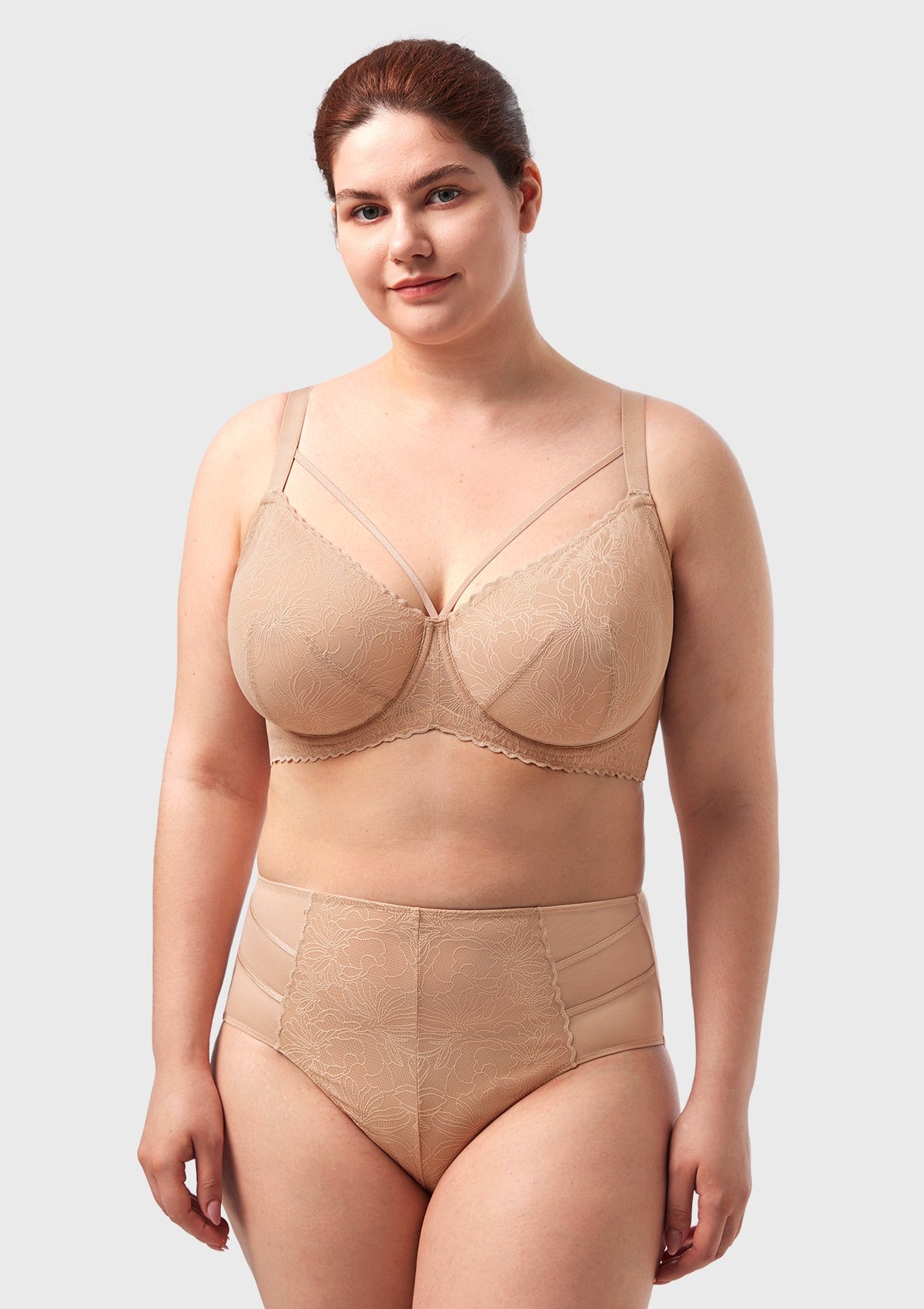 HSIA Penumbra Floralette Unlined Strappy Lace Uderwire Bra - HSIA