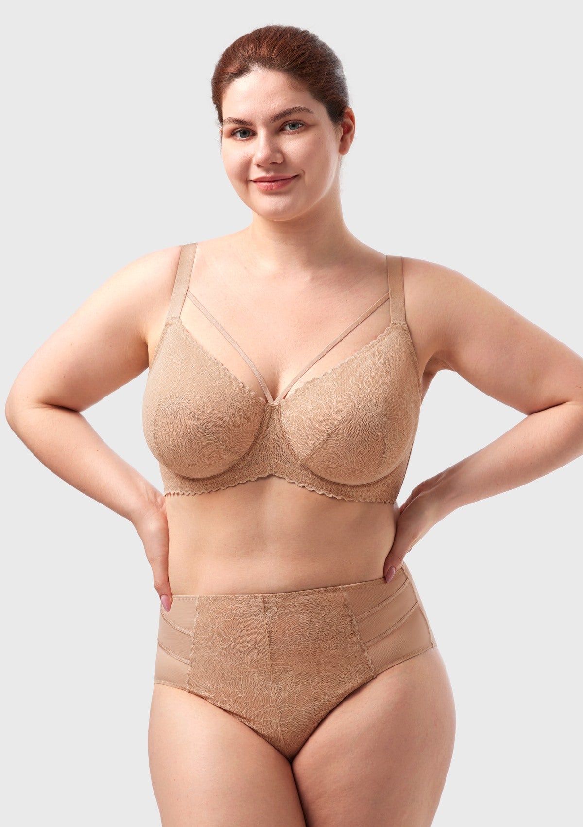 HSIA Penumbra Floralette Unlined Strappy Lace Uderwire Bra - HSIA