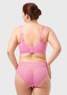 HSlA Pearl Shimmer Unlined Plus Size Full Coverage Underwire Comfortable Bra - HSIA