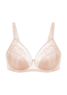 HSlA Pearl Shimmer Unlined Plus Size Full Coverage Underwire Comfortable Bra - HSIA