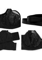 Heroine Polka Dot Lace Unlined Underwire Bra - HSIA