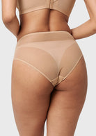 Mermaid High-Rise Natural Nude Lace Brief Underwear - HSIA