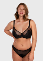 (Cardi B recommends)Mermaid Scales Lace Underwire Bra - HSIA