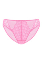 Mermaid Scales Soft Lace Mid-Rise Bikini Underwear - HSIA