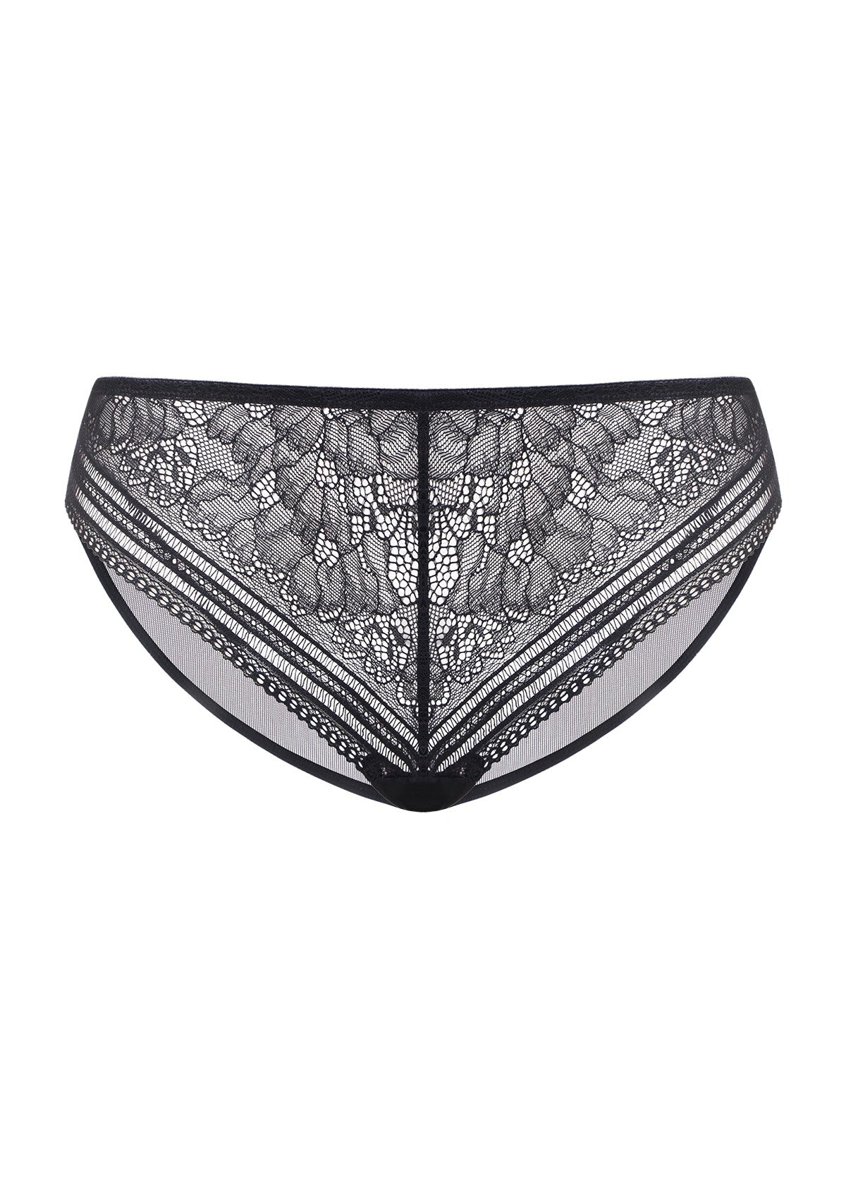 Peony Mid-rise Lace Bikini Underwear - HSIA