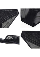 Peony Mid-rise Lace Bikini Underwear - HSIA