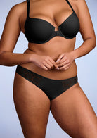 Serena Comfort Lace Trim Bikini Underwear - HSIA