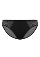 Serena Comfort Black Lace Trim Bikini Underwear - HSIA