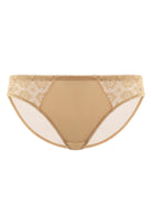 Serena Comfort Nude Lace Trim Bikini Underwear - HSIA