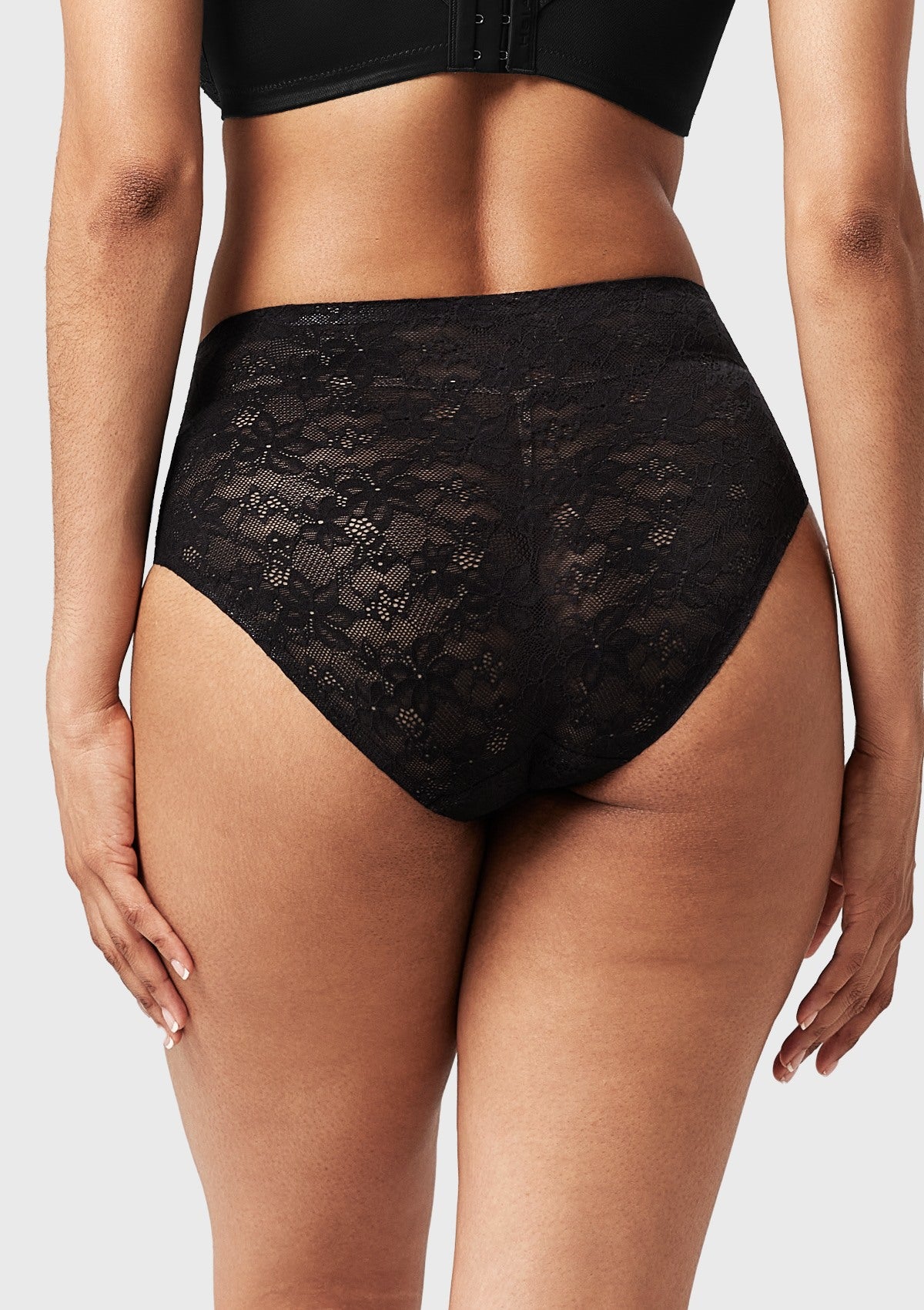 Silken Soft Floral Comfort Lace High-Waisted Breathable Underwear - HSIA