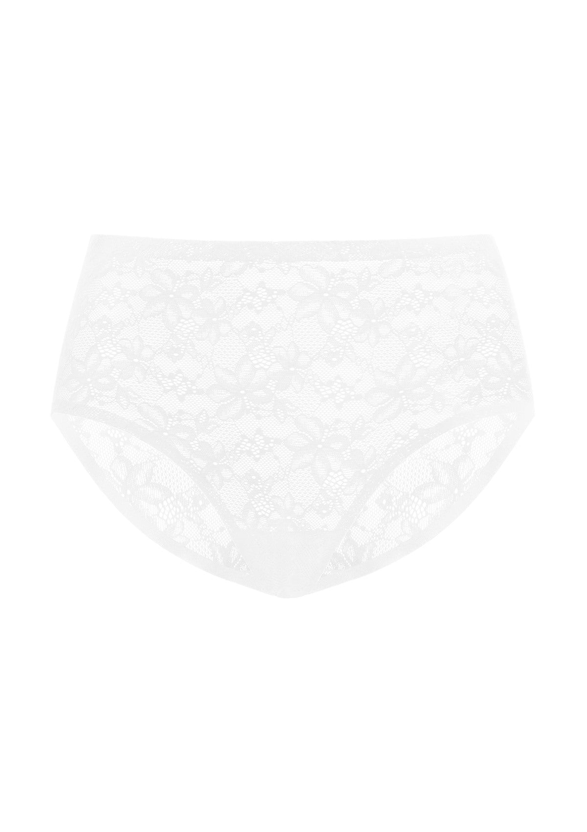 Silken Soft Floral Comfort Lace High-Waisted Breathable Underwear - HSIA