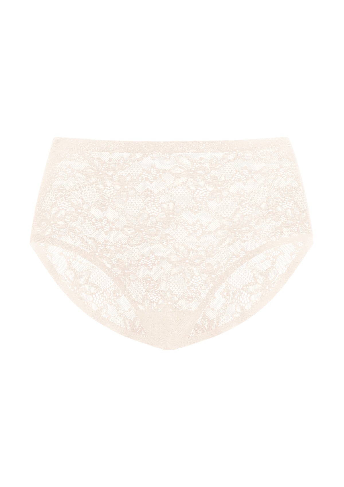 Silken Soft Floral Comfort Lace High-Waisted Breathable Underwear - HSIA