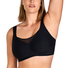 Songful CloudSoft Mesh Plus Size V-Neck Wireless Ultimate Comfort Seamless T-shirt Bra - HSIA