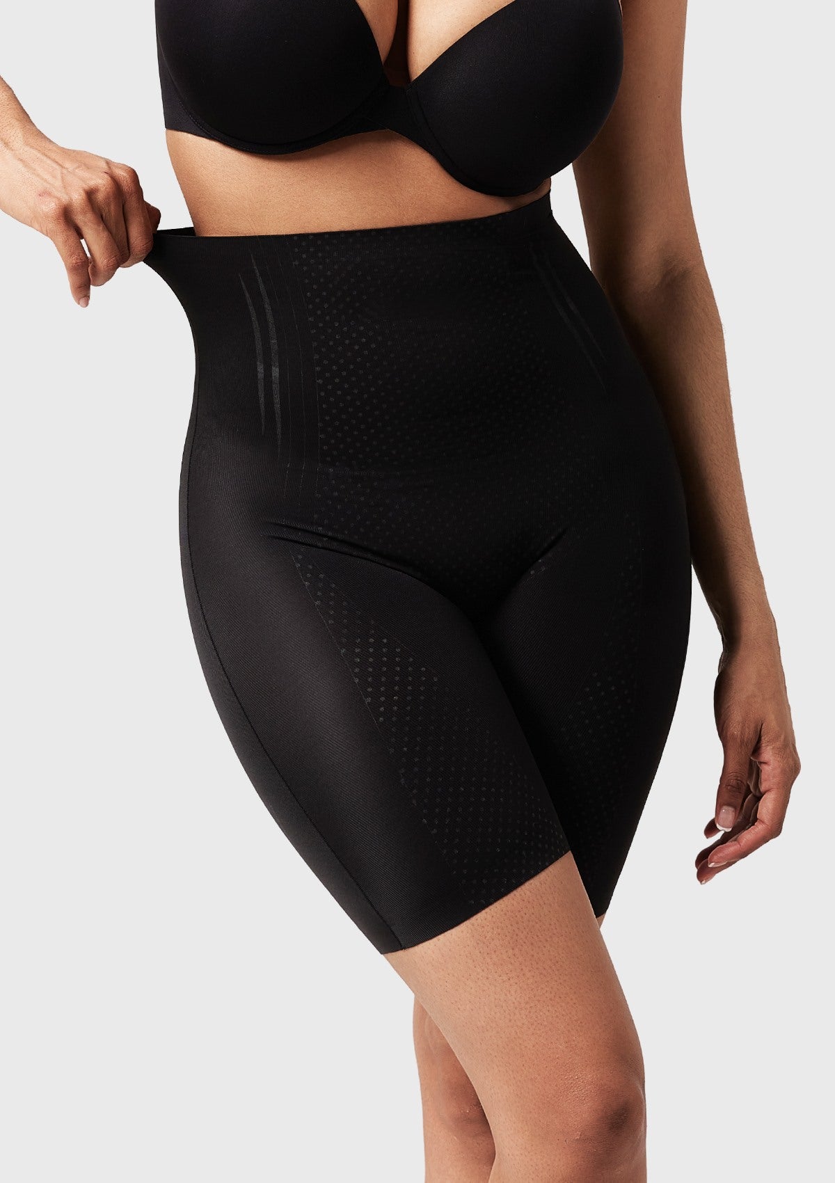Songful High-Waist Thigh Slimmer Shapewear Tummy Control Body Shaper Short - HSIA