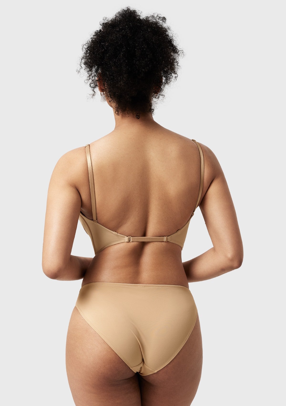 Songful Seamless Deep V Plunge Multiway Convertible Backless Push Up T-shirt Bra - HSIA