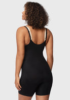Songful Seamless Mid-Thigh Bodysuit Tummy Control Shapewear Sculpting Body Shaper - HSIA