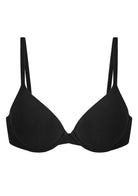 Songful Seamless Support Plunge Push-Up Lightly Padded T-Shirt Full Coverage Underwire Bra - HSIA