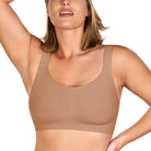 Songful Smooth Fit U-Neck Plus Size Wireless All-Day Comfort Full Coverage T-shirt Bra - HSIA