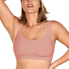 Songful Smooth Fit U-Neck Plus Size Wireless All-Day Comfort Full Coverage T-shirt Bra - HSIA