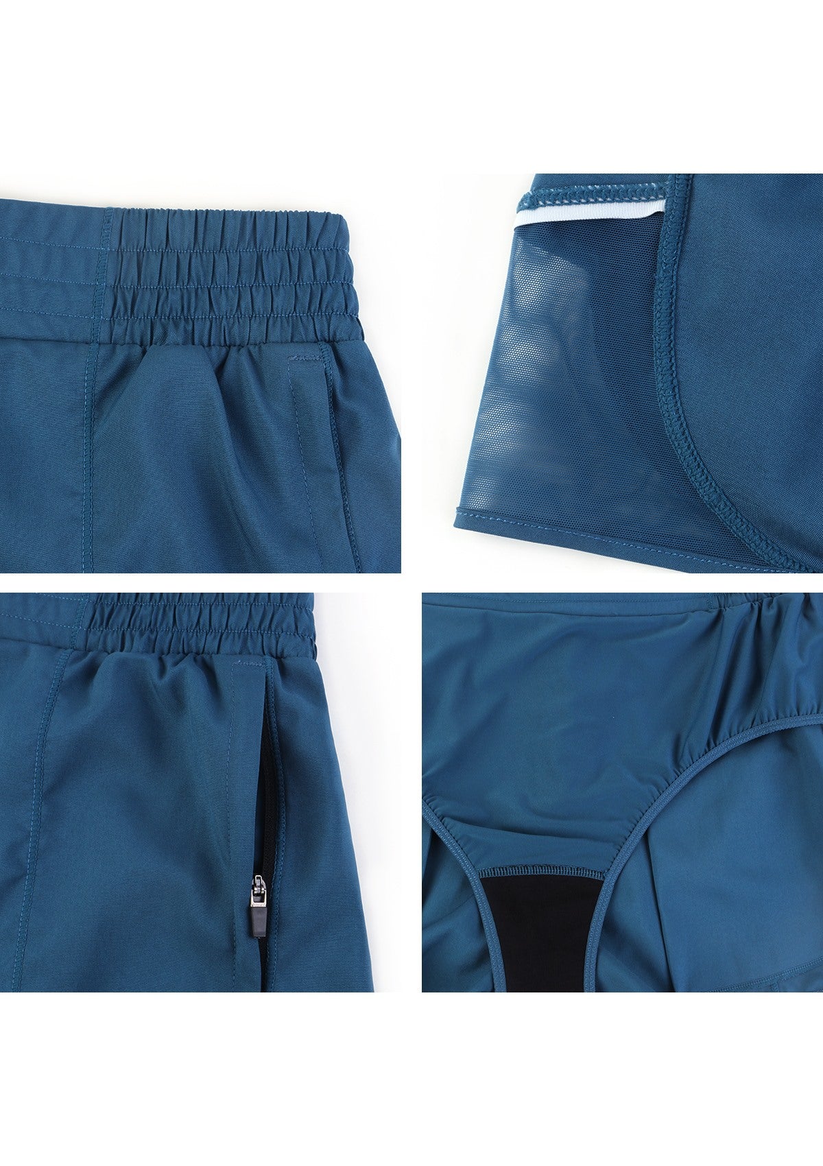 Speed Race Mid Waist Quick-Dry Running Shorts - HSIA