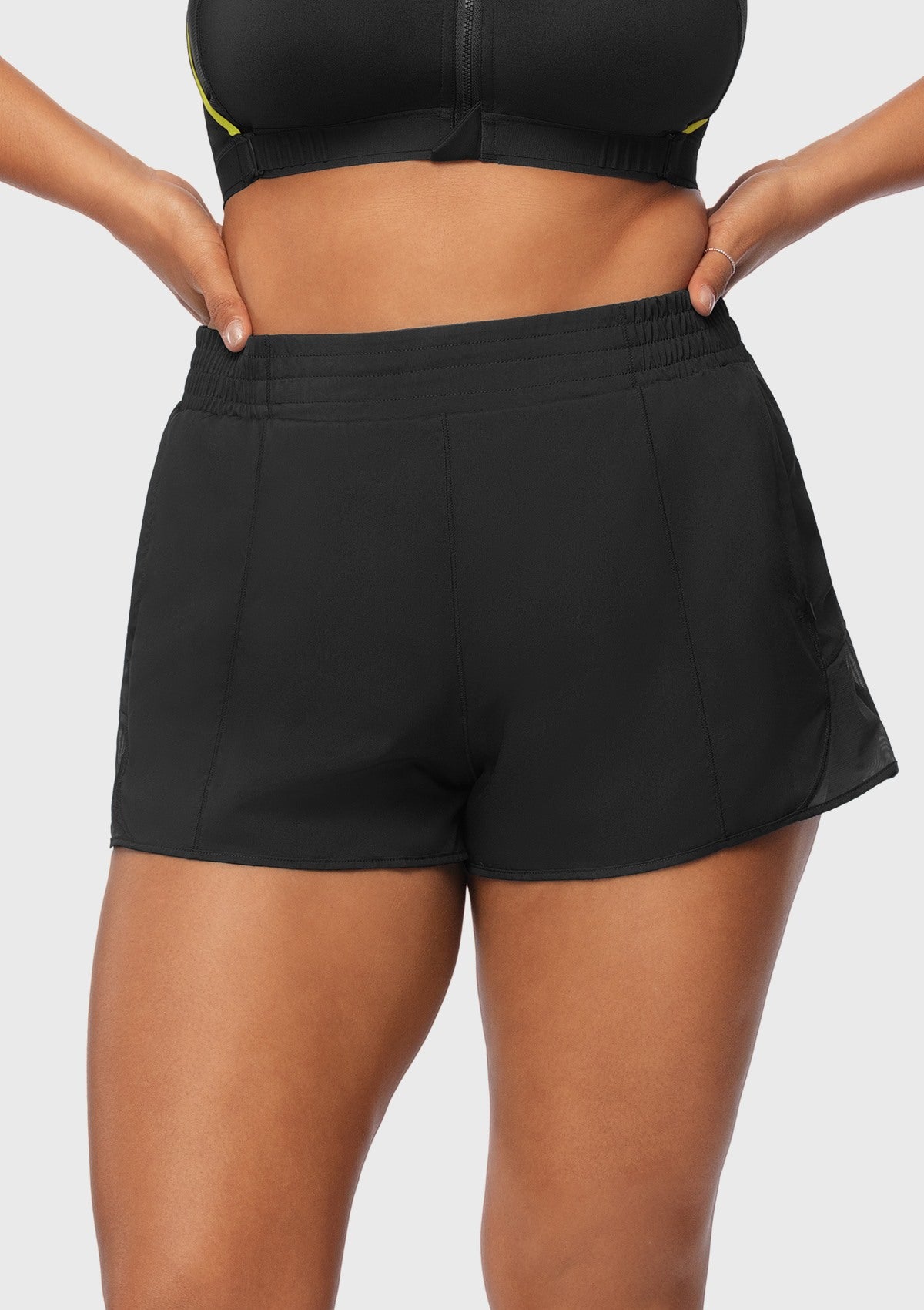 Speed Race Mid Waist Quick-Dry Running Shorts - HSIA