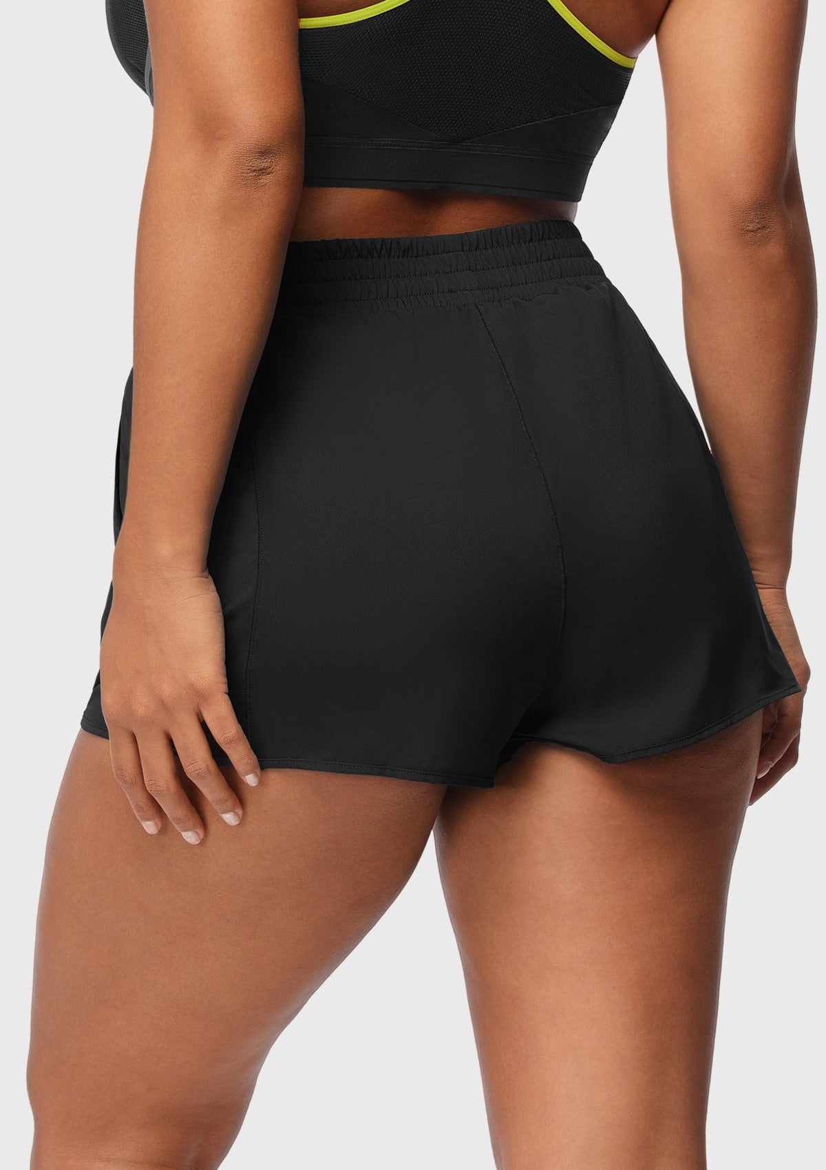Speed Race Mid Waist Quick-Dry Running Shorts - HSIA