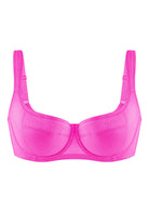 Starry Night Lightly Lined Lightly Padded Plus Size Pink Balconette Bra - HSIA