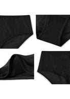 Starry Night Black Mesh High-Rise Brief Underwear - HSIA