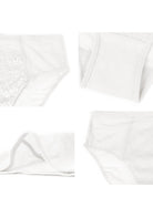 Sunflower High-Rise White Lace Brief Underwear - HSIA