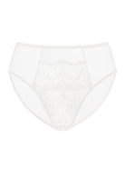 Sunflower High-Rise White Lace Brief Underwear - HSIA