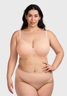 Ultra Comfort Lightly Padded T-shirt Minimizer Full Coverage Underwire Bra - HSIA