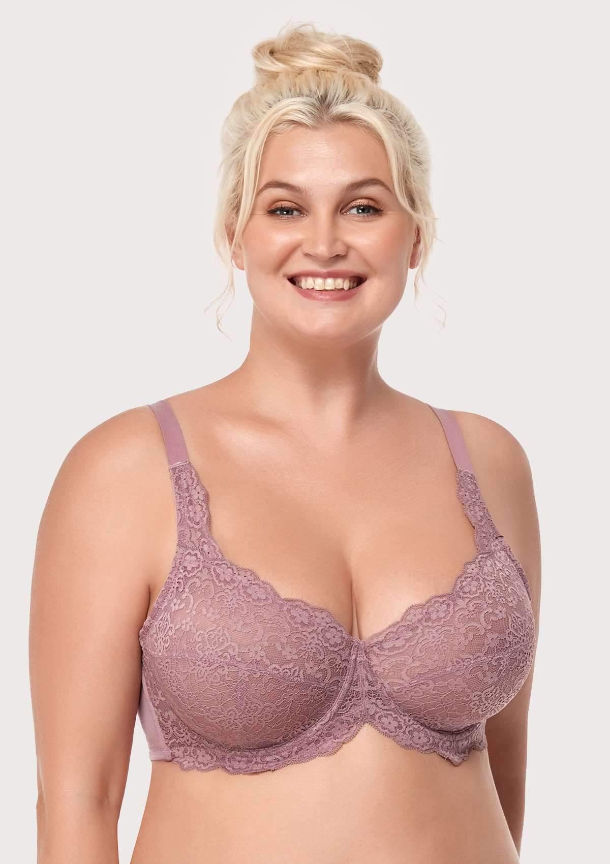 HSIA Black All-Over Floral Lace Bra Bundle - HSIA