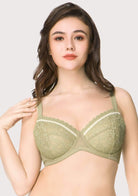 Jessamine Contrast Color Lace Underwire Bra Bundle - HSIA