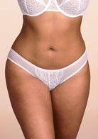 Enchante White Lace Bikini Underwear - HSIA