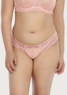 HSIA Floral Bridal Lace Back Pink Bikini Underwear - HSIA