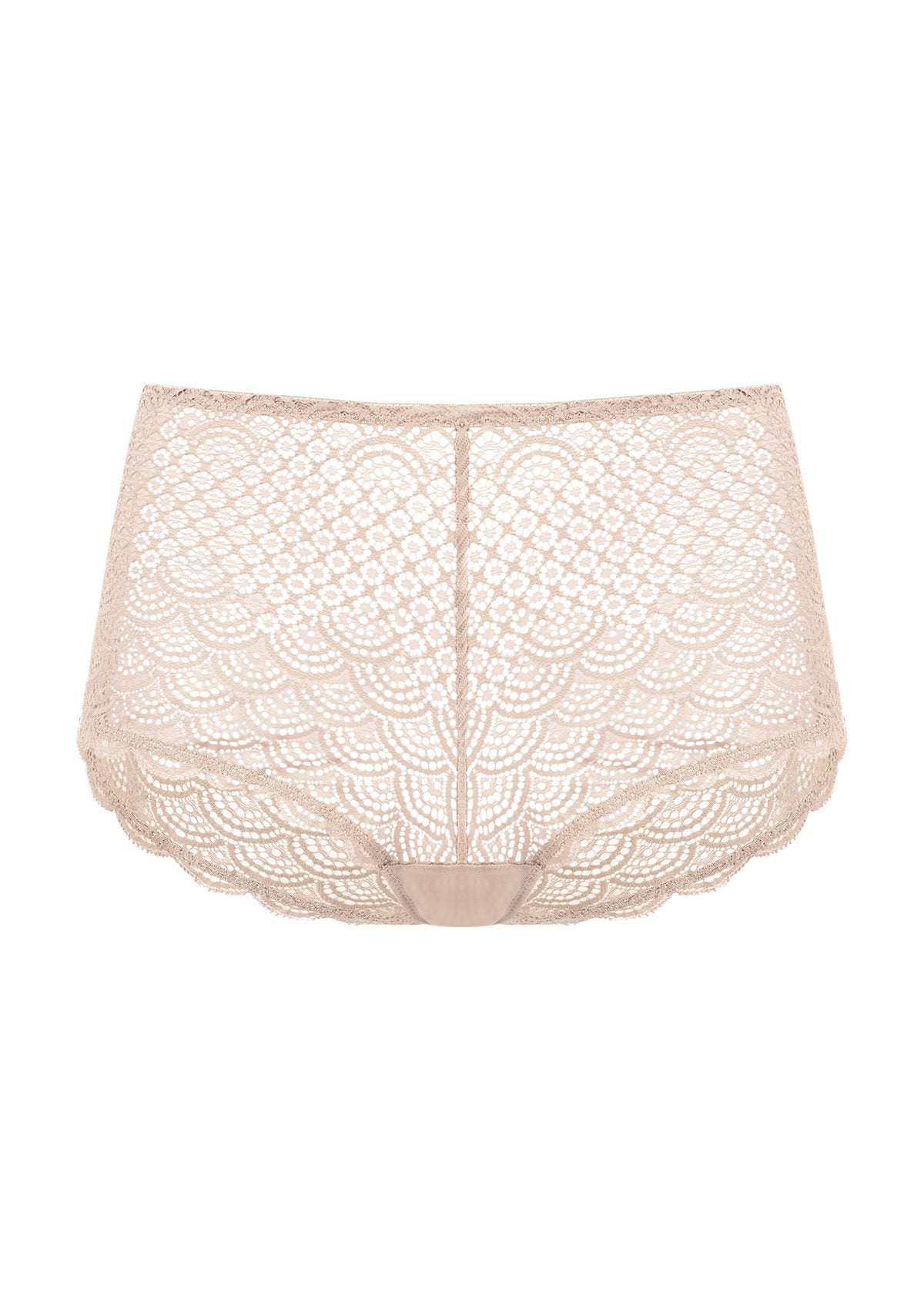 Mermaid Scales High Waist Lace Boyshort Panty - HSIA