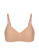 HSIA Ada Buttery Soft V-Neck Wireless Comfortable Bra No Underwire Supportive T-shirt Push Up Bralettes Plunge Seamless - HSIA