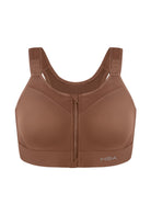HSIA PowerMove High Support Zip Front Sports Bra Wireless No Bounce Adjustable Wide Straps - HSIA