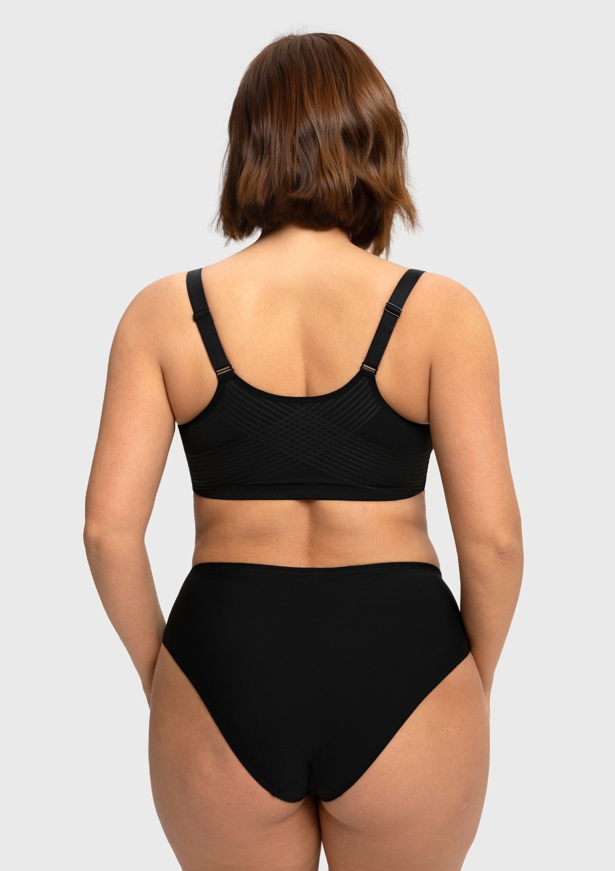 HSIA Anemone Unlined Plus Size Front Closure 3/4 Cup Underwire Back Support Bra Lace Trim for Sculpted Lift Womenswear - HSIA
