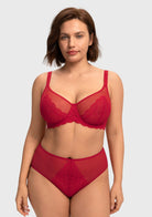 Mermaid Scales Lace Unlined Bra - HSIA