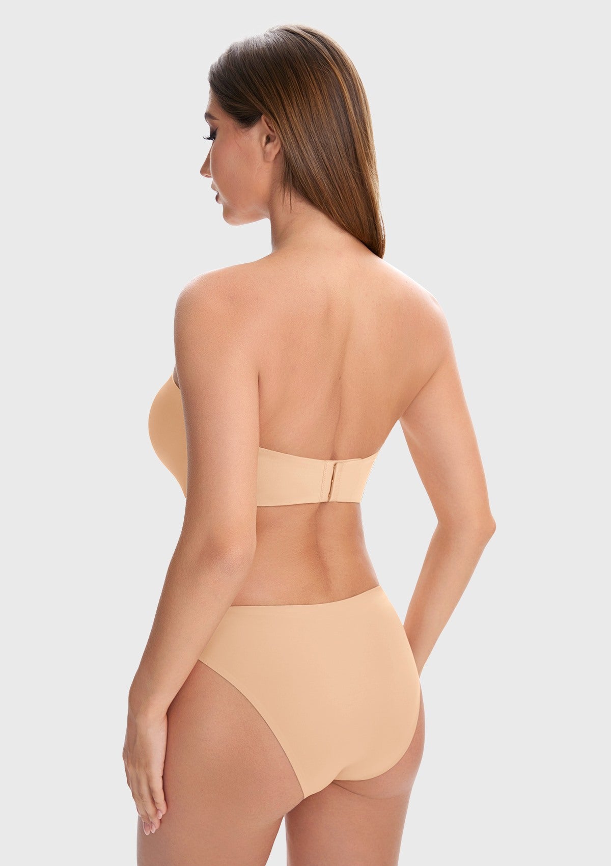 Breya Silicone-Free Seamless Push Up Strapless Bra - HSIA