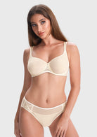 Lyra Sheer Mesh Multi-Way Unlined Balconette Bra - HSIA