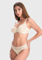 Lyra Sheer Mesh Multi-Way Unlined Balconette Bra - HSIA