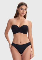 Breya Silicone-Free Seamless Push Up Strapless Bra - HSIA