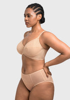 HSIA Willa Wave Plus Size Breathable Mesh Unlined Non-padded Full Coverage Underwire Bra - HSIA